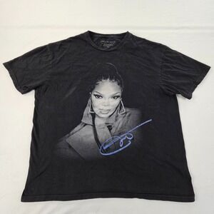 Janet Jackson Together Again Black Short SLeeve T-Shirt Women's XL